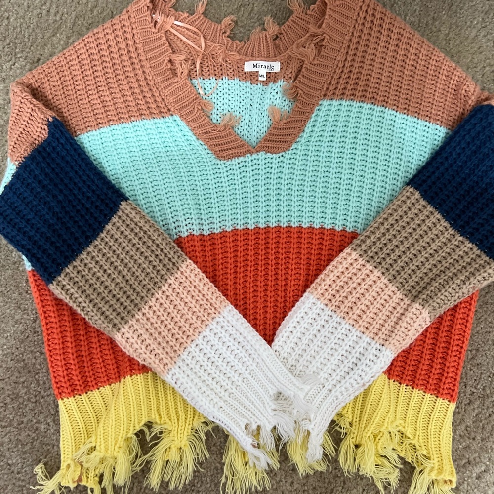 Multi Colored Sweater - image 1